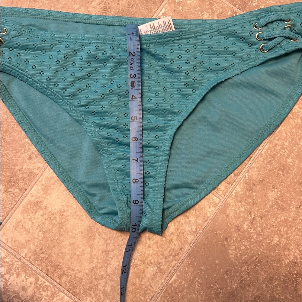 Time and Tru Turquoise Bandeau Bikini Large 12-14 - Picture 9 of 9